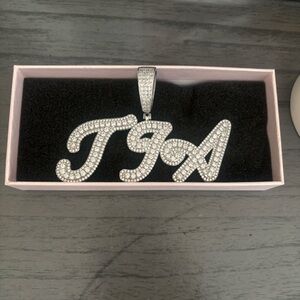 Lulu-B Silver Initial Necklace